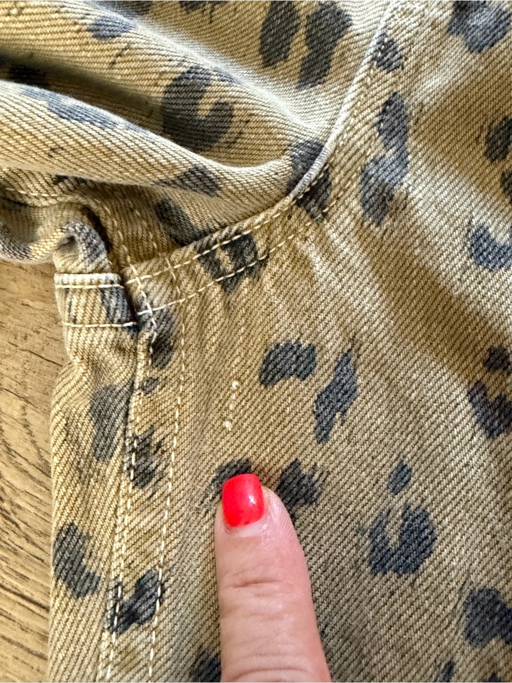Citizens of Humanity Miro Relaxed Barrel Jeans Sepia Cheetah Leopard Print 26 - Picture 4 of 11